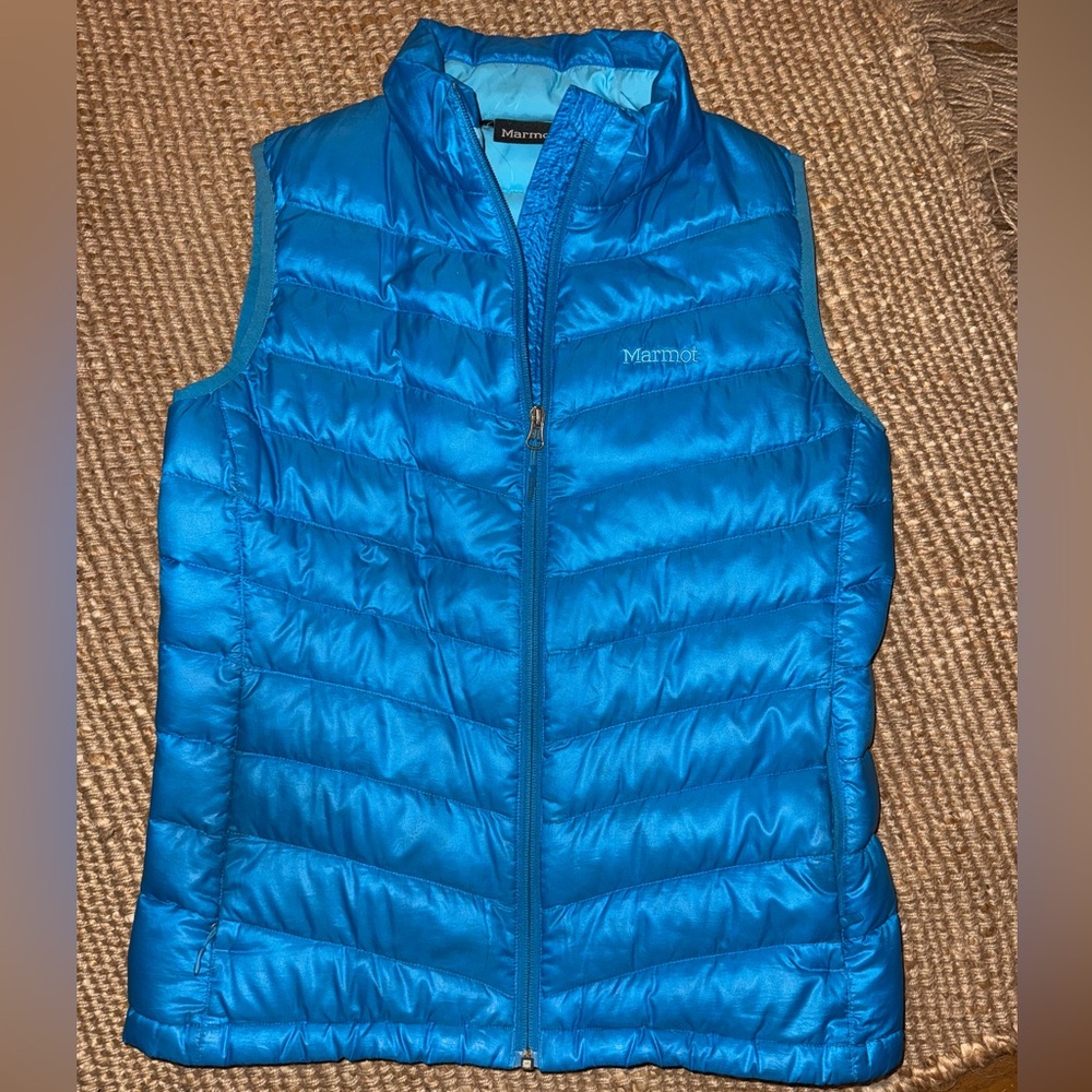 Marmot Blue Quilted Vest (Medium)